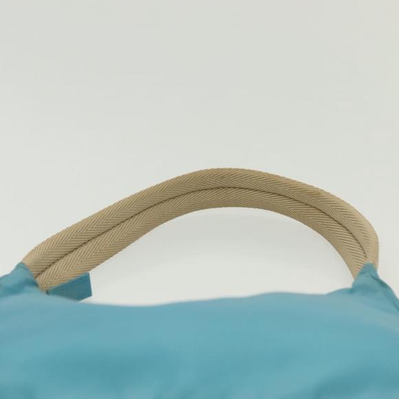 PRADA Hand Bag Nylon Light Blue Silver Auth 139524 - Picture 8 of 16